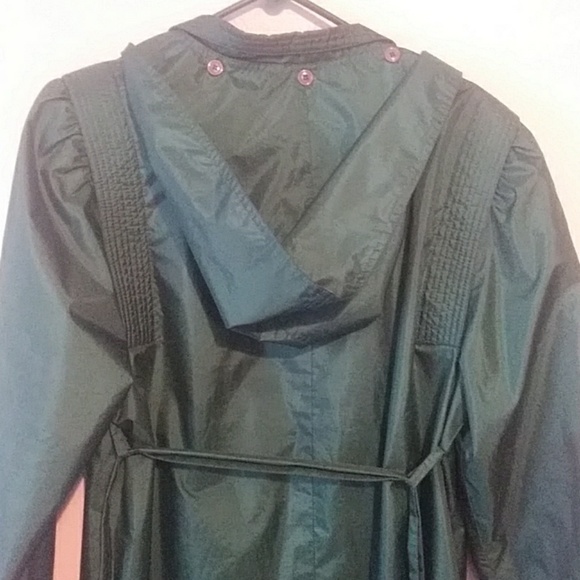 Vintage 1980s Petite Trench Raincoat - Picture 4 of 6